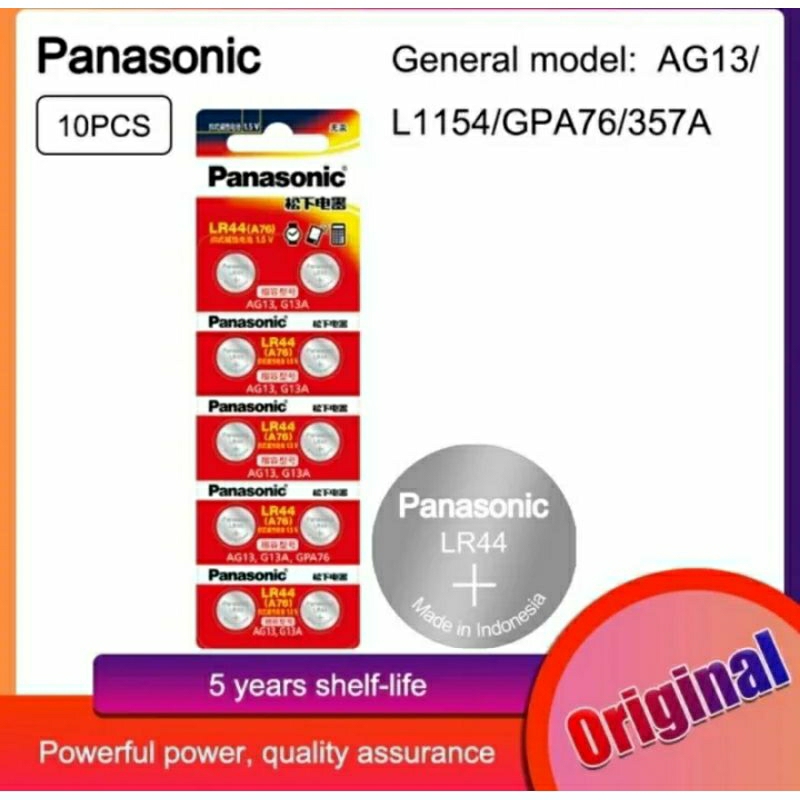 BATERAI PANASONIC LR44 ORIGINAL 100%
