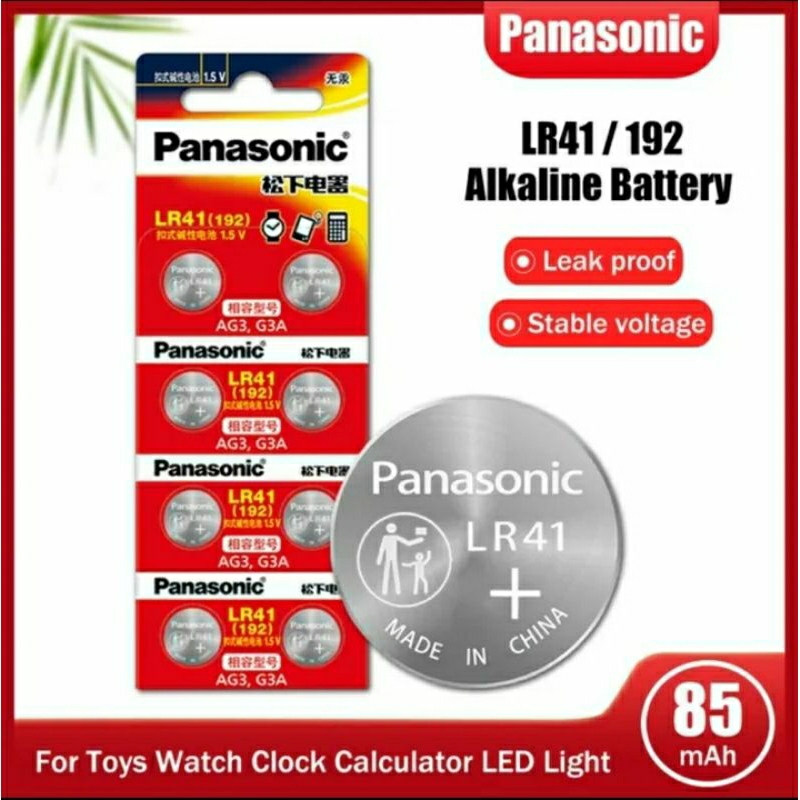 BATERAI PANASONIC LR 41 ORIGINAL 100% ( ISI 10 PCS