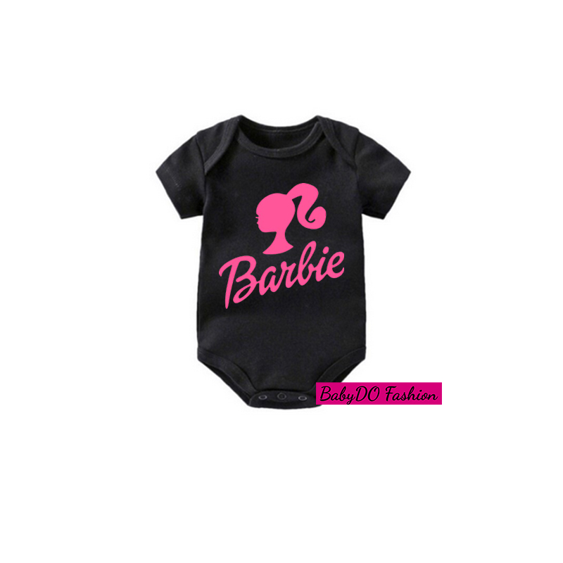BabyDo Romper Bayi Fashion Motif BARBIE / Jumpsuit Bayi Barbie 2-12 Bulan / Baju Jumper Bayi Barbie