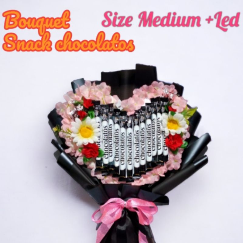 

buket chocolatos love LED | bouquet snack