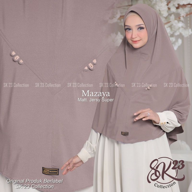JILBAB BERGO INSTAN JUMBO MAZAYA ORI SK23 COLLECTION