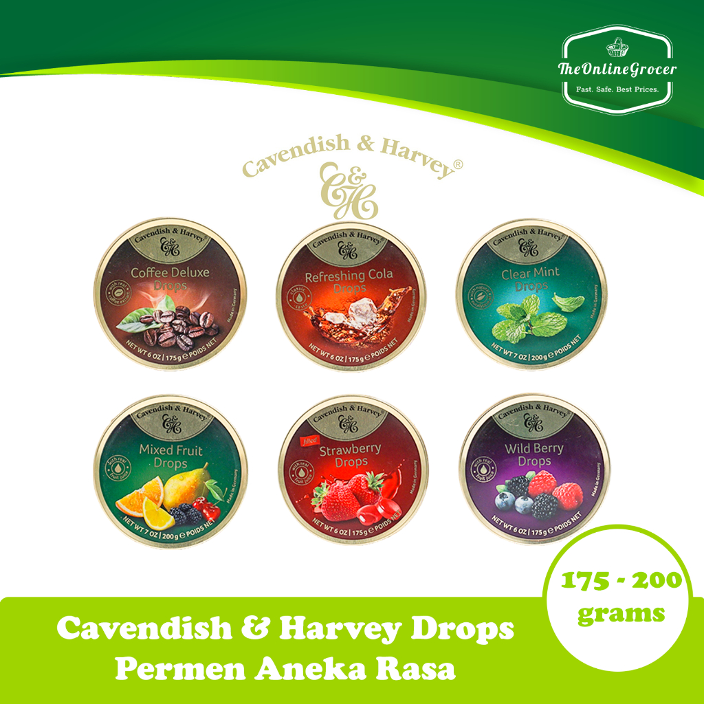 

Cavendish & Harvey Candy Drops 175gr – Permen Aneka Rasa