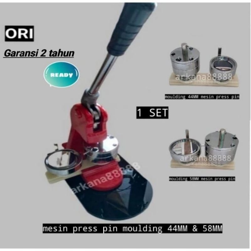 mesin press PIN moulding 44MM dan 58MM