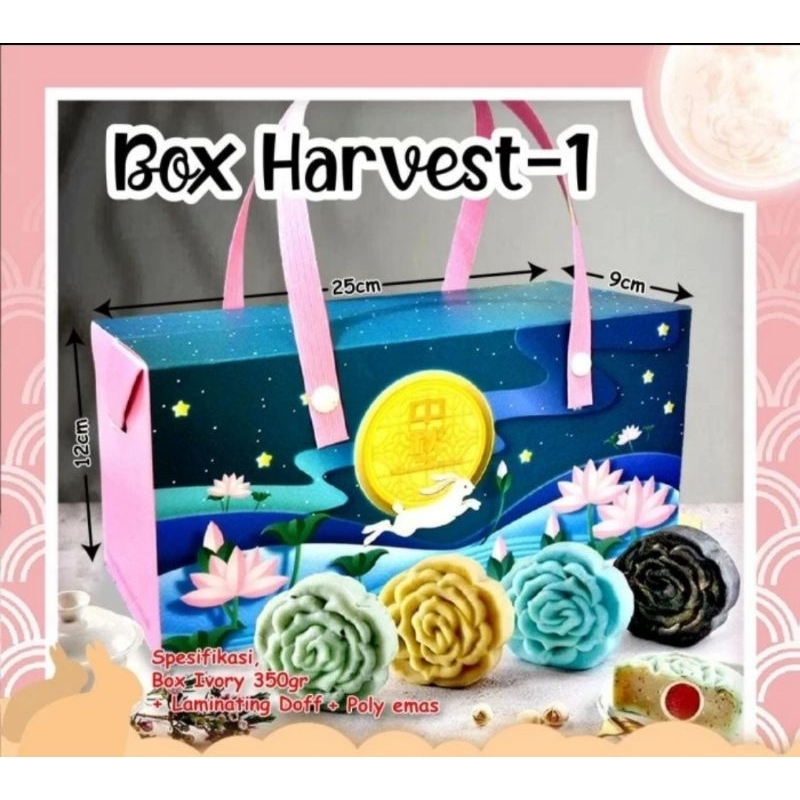 

(4set) Gabble Mooncake | Box Mooncake Harvest Model Gabble