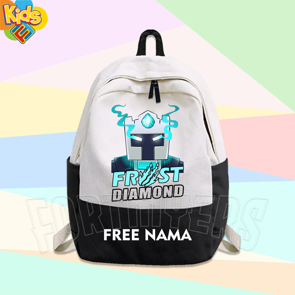 TAS RANSEL ANAK TAS SEKOLAH ANAK FROST DIAMOND YOUTUBER FREE CETAK NAMA