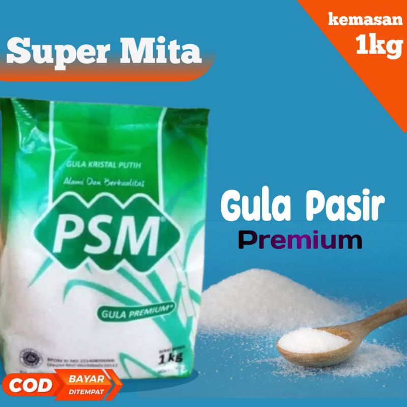 

Gula pasir 1kg ,gula pasir kemasan merk PSM ,gula premium