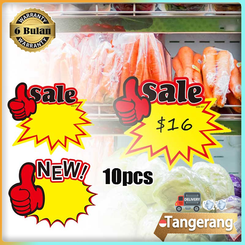 

10pcs/50pcs Kertas Penjepit Harga / Pop Card Price Tags POP Paper Supermarket Sale Promotion Advertising Sign