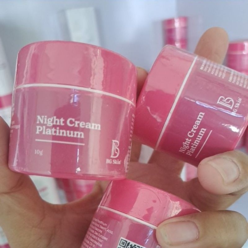 Bg Skincare Beauty Glow Cream Krim Malam Platinum