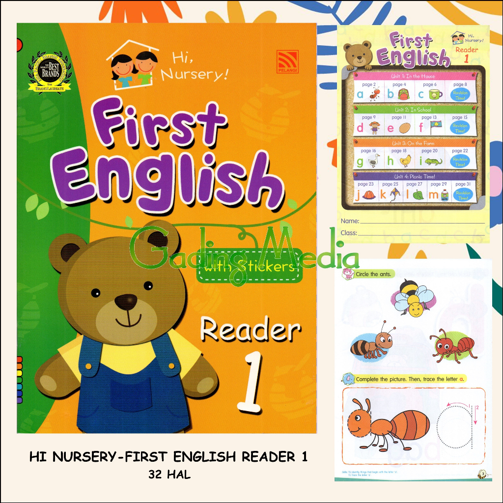 Nursery English - First English Reader - Activity 1 - 2