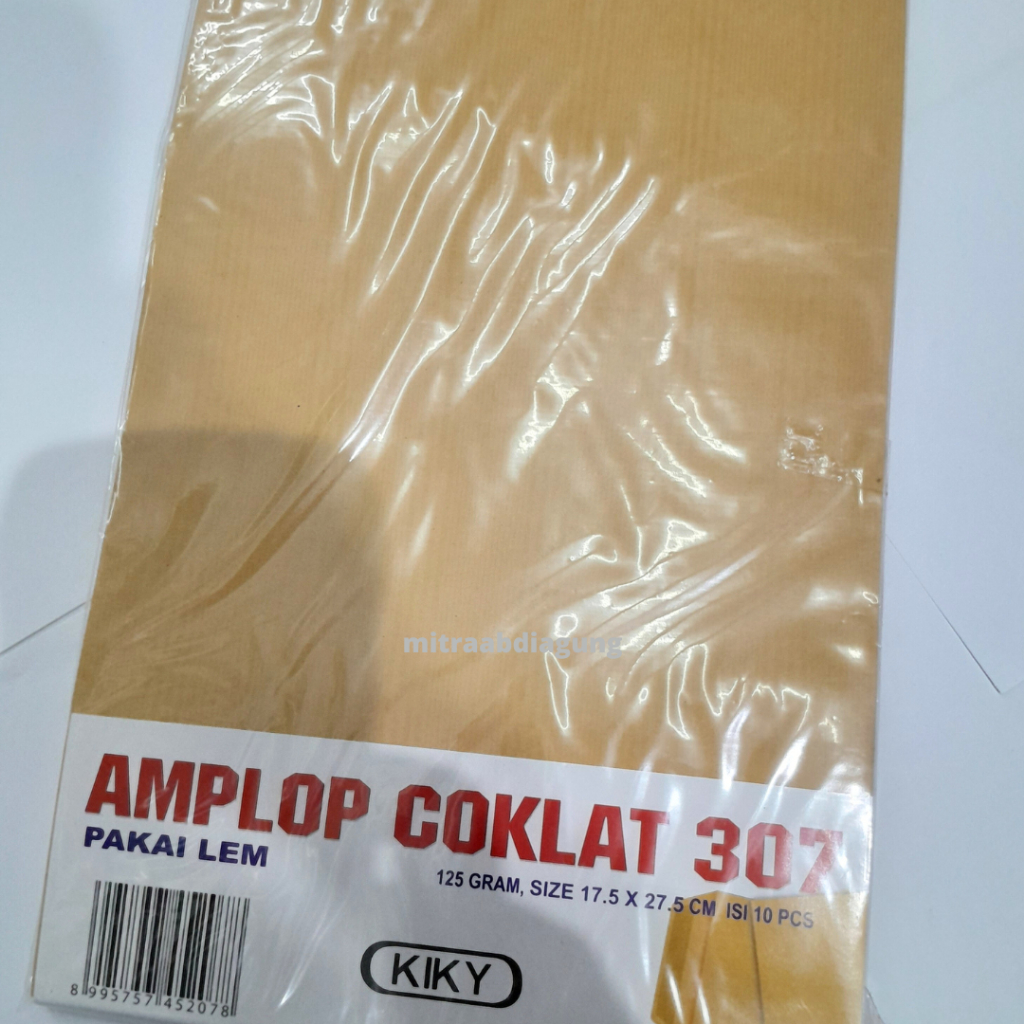 

AMPLOP COKLAT 307 125 GSM ISI 10 PCS