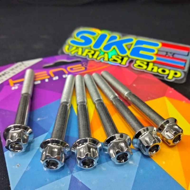 Baud 10 Probolt M6x60 Panjang 6cm New Model Gs1 Original Heng Thailand