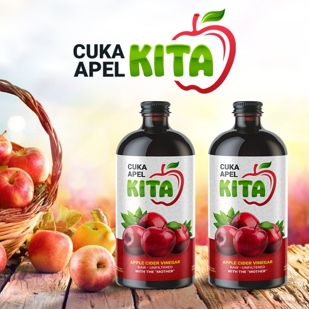 

Cuka Apel Kita 100% Alami 300ml Natural Apple Cider Vinegar