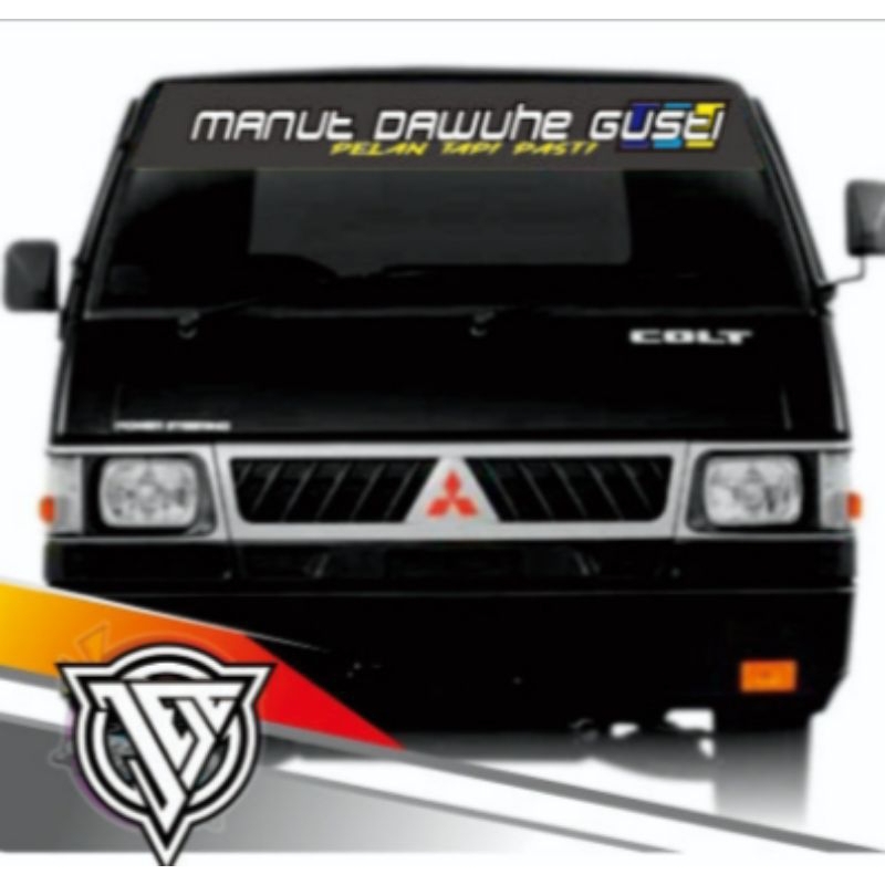 STIKER CUTING KATA KATA UNTUK KACA DEPAN TRUK & PICK UP DLL