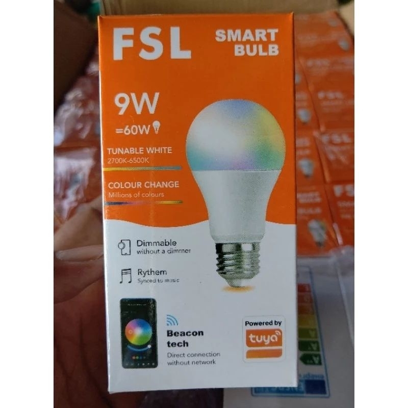 LED SMART BULB FSL 9W LAMPU PINTAR KONTROL VIA APLIKASI/HP