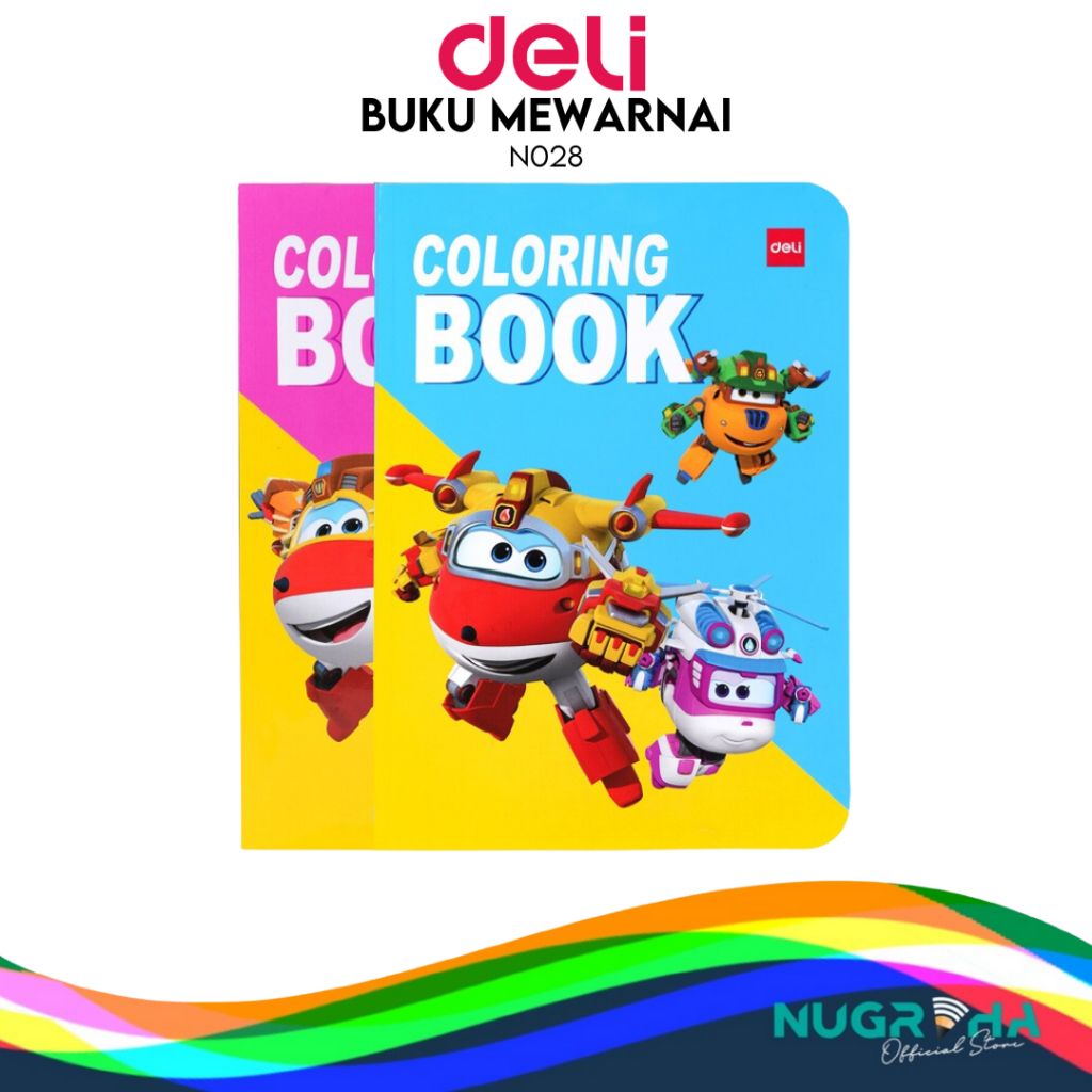 

Deli Children Coloring Book / Buku Mewarnai Anak 12 Lembar Kertas N028