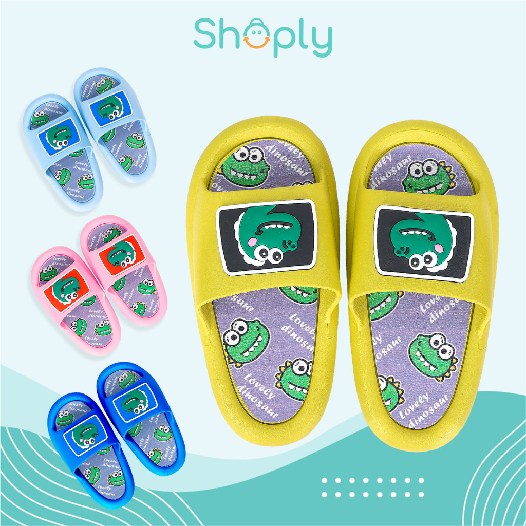 Sandal Jelly Slipper Anak Karakter Dino