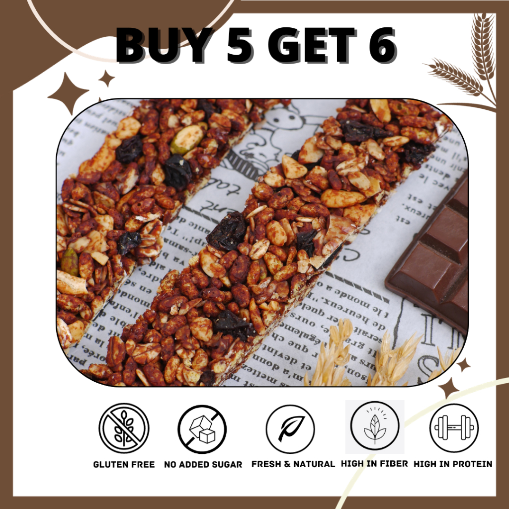 

Granola Bar Cemilan Diet Cemilan Sehat CHOCO RAISIN