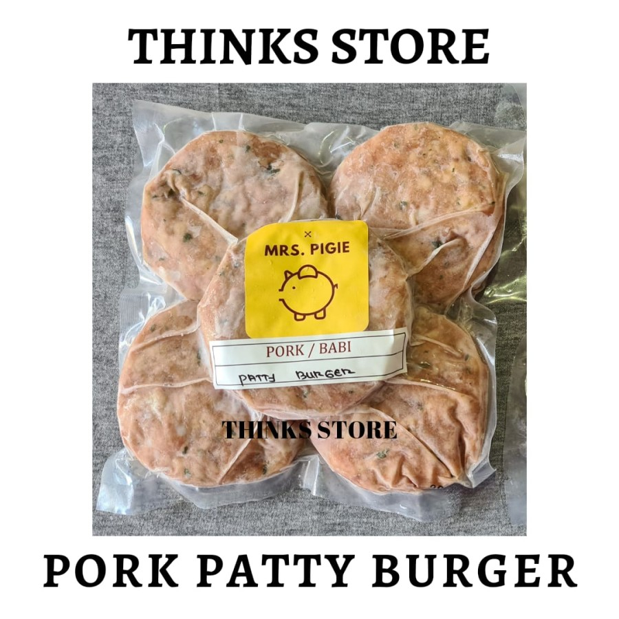 

Pork Patty Burger - Daging Babi Burger 500gr