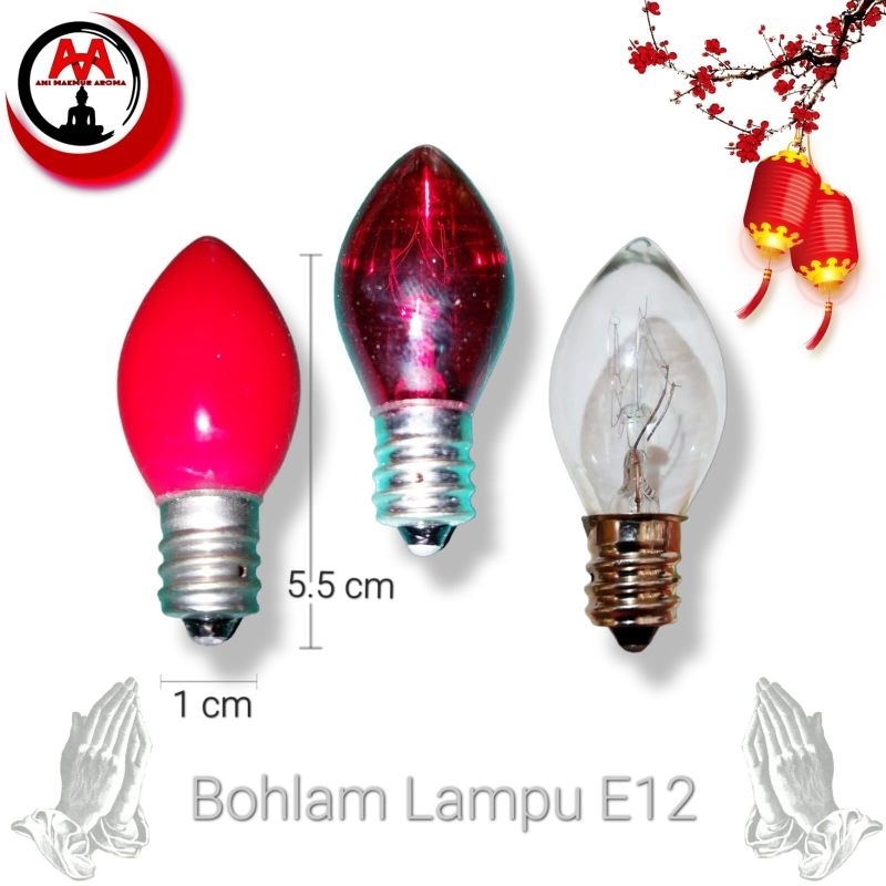 Bohlam Lampu Sembahyang Fitting Kecil E12
