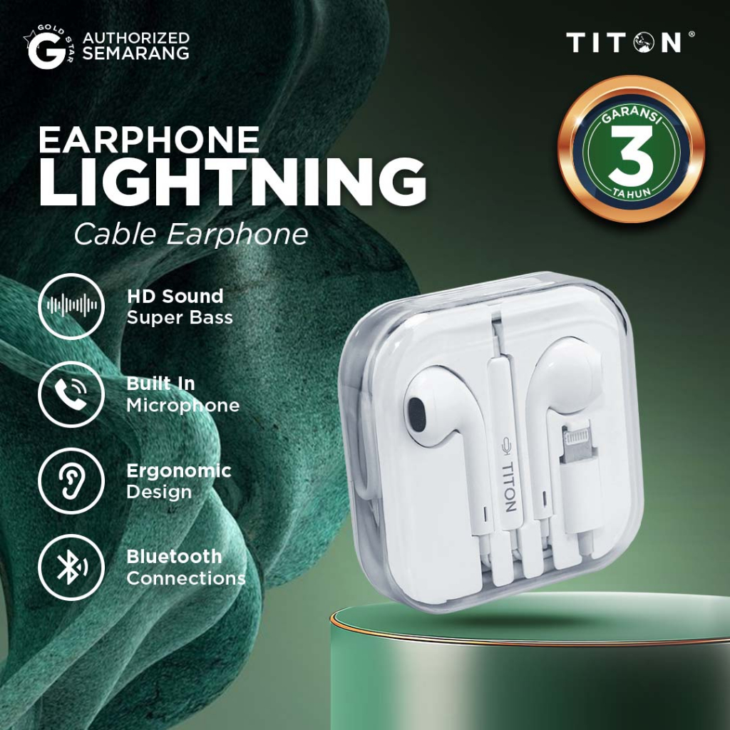 TITON Earphone Headset Iphone 11 Original