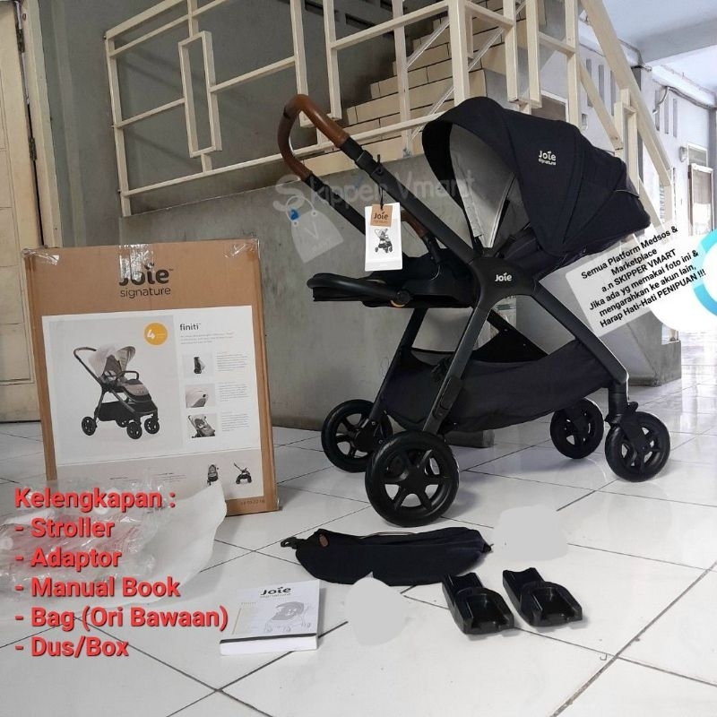 LIKE NEW Stroller Stroler JOIE SIGNATURE FINITI mirip nuna triv ebony Preloved Second Bekas