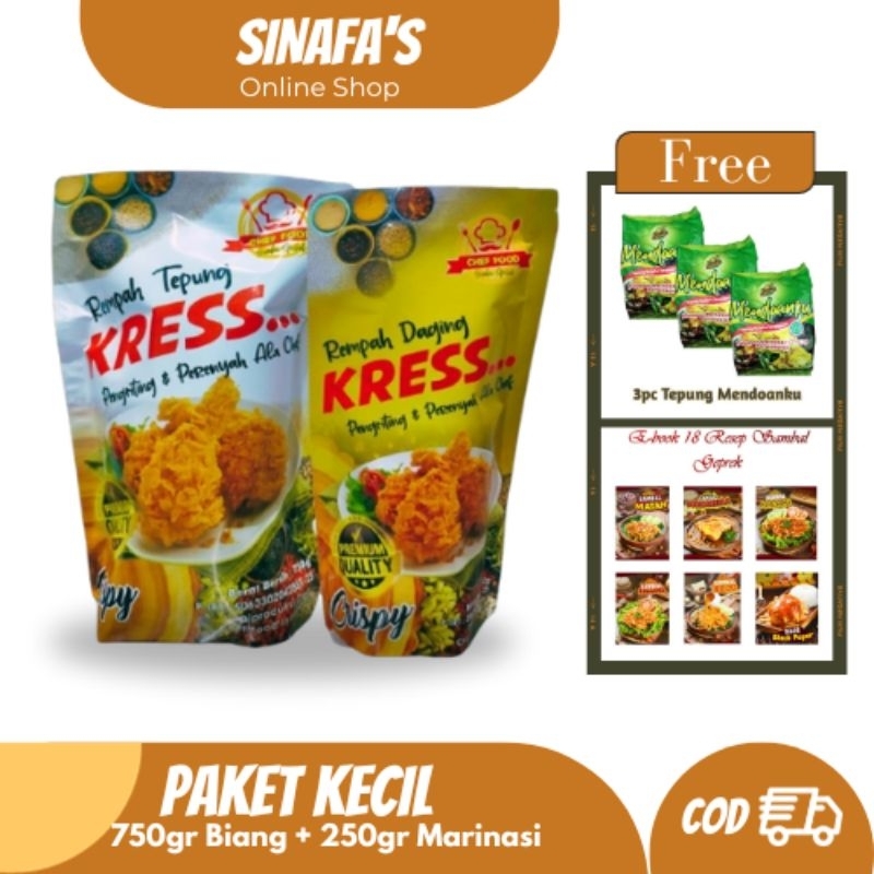 

Paket Kecil Rempah Kress / Rempah Kfc / Bumbu Fried Chicken / Kentucky / Ayam Goreng Crispy / Bumbu / Resto / Biang dan Marinasi ala Chef qualitas premium termurah