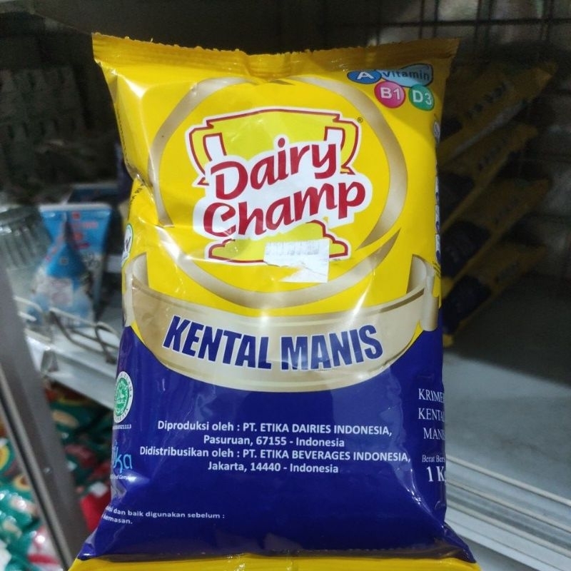 

Dairy Champ / vamoola Krimer Kental Manis 1kg dan 2.5kg