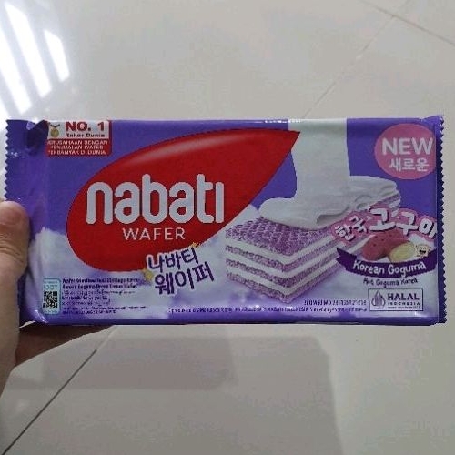 

Nabati biskuit wafer KOREAN GOGUMA 122gr