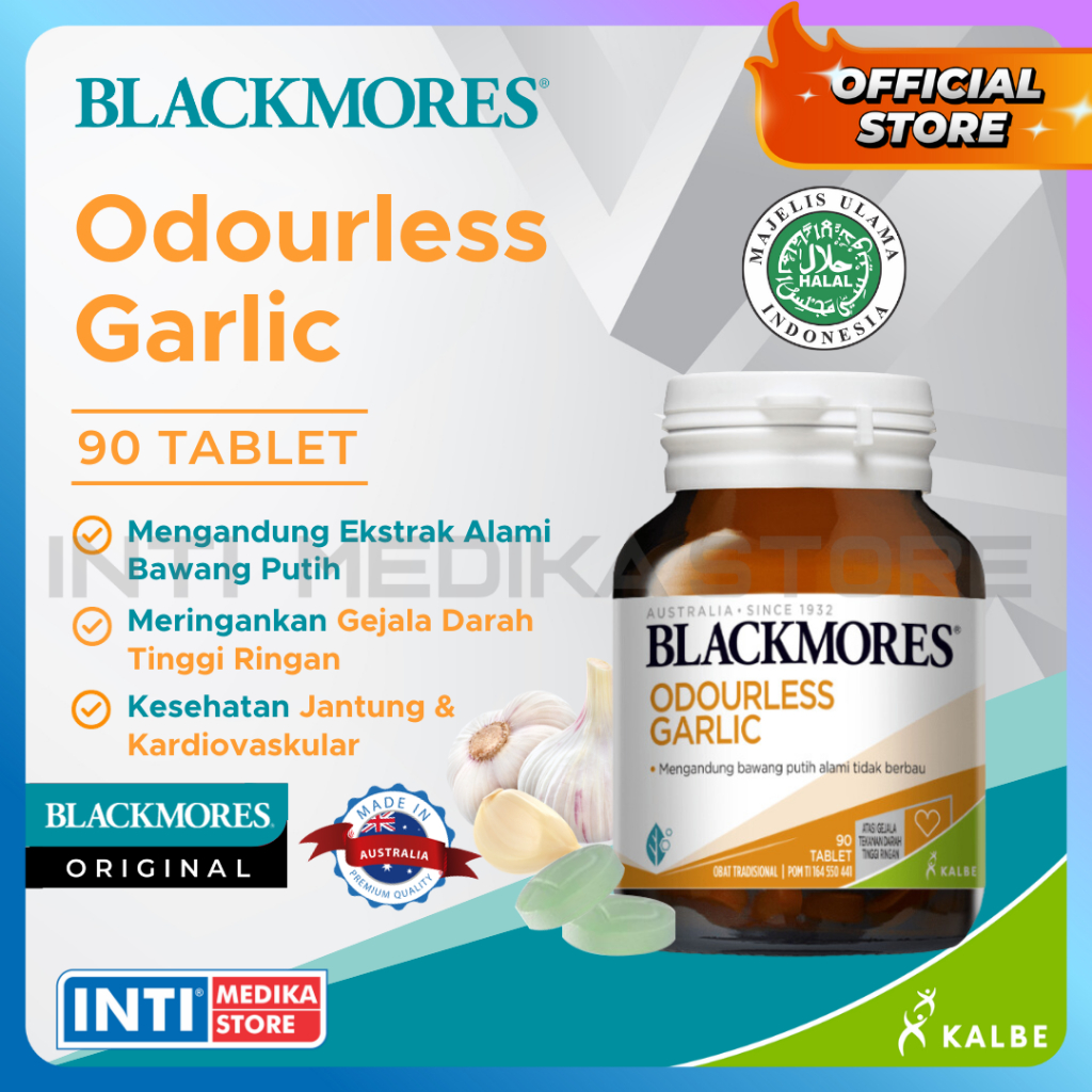 BLACKMORES - Suplemen ODOURLESS GARLIC Kesehatan Tekanan Darah Tinggi