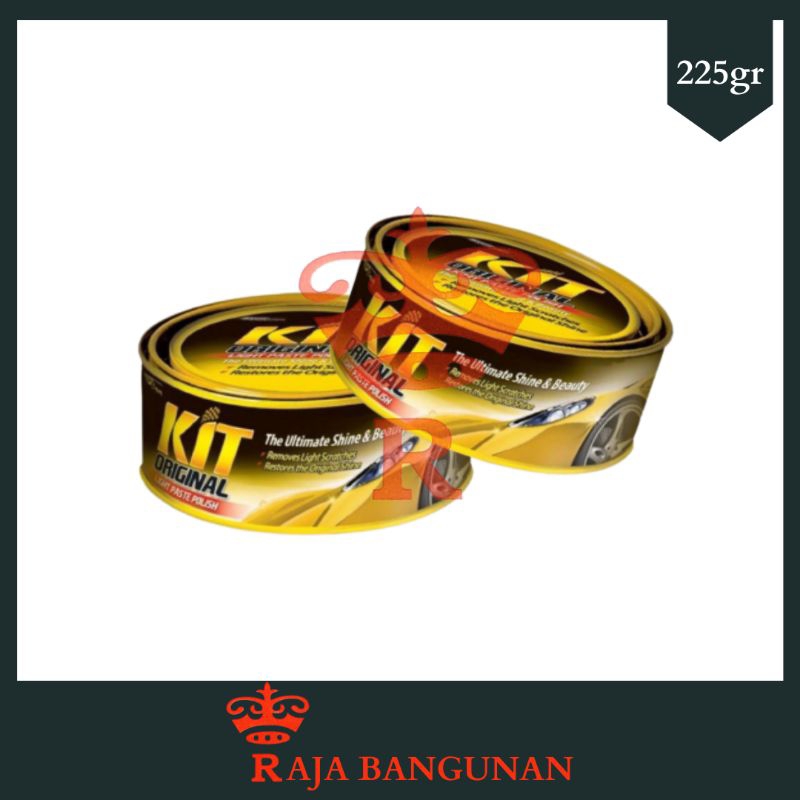 KIT Wax Poles Mobil Kaleng Kuning KIT Light Paste Original - 225gr