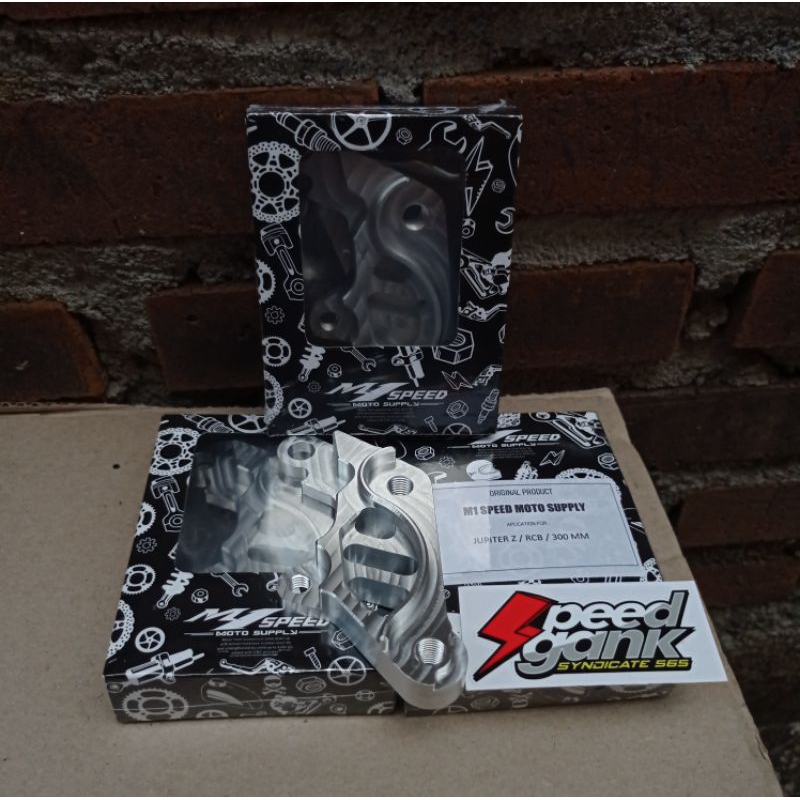 Breket kaliper RCB CNC shock Jupiter z, Fiz R disc 300mm