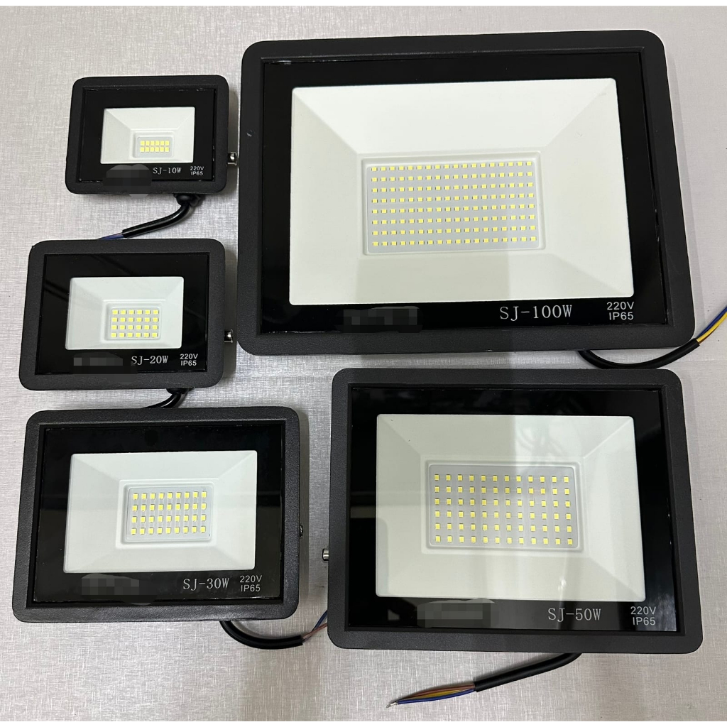 Lampu Led Sorot Tembak Flood Light Lampu Outdor 10Watt - 100Watt WH/WW