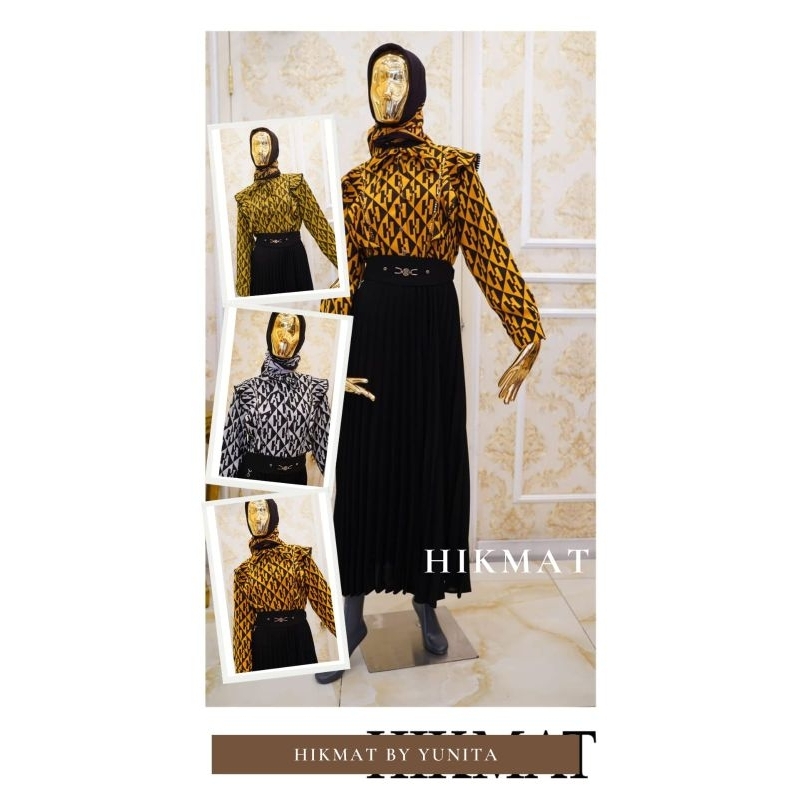 Scarf Hitam Polos Abaya Hikmat A9995 Original Termurah New Arrival Hikmat Abaya Terlaris