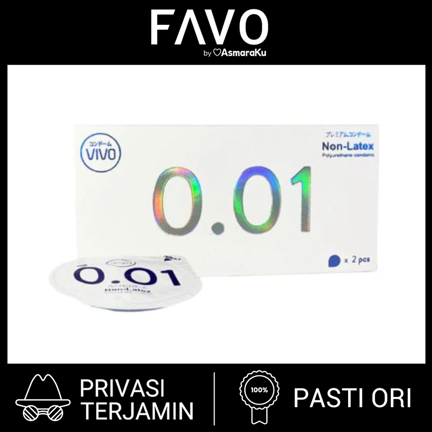 Kondom Tipis - Vivo Kondom 0,01 - 2 Pcs