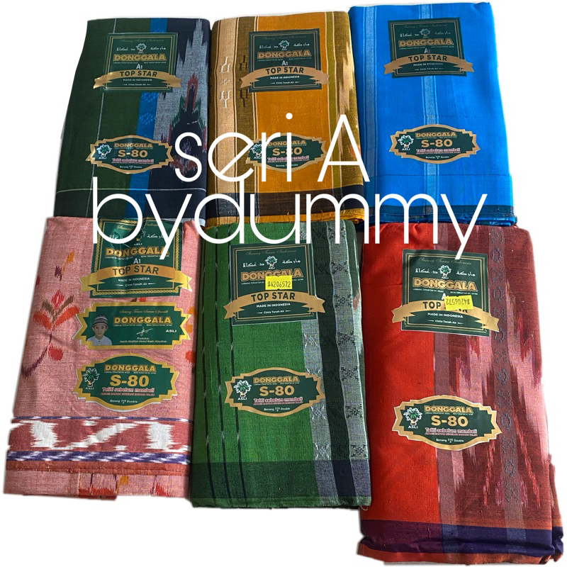 Sarung Donggala tenun sutra s80 sambung jahit tengah kemasan dompet grosir bisa pilih warna motif ke