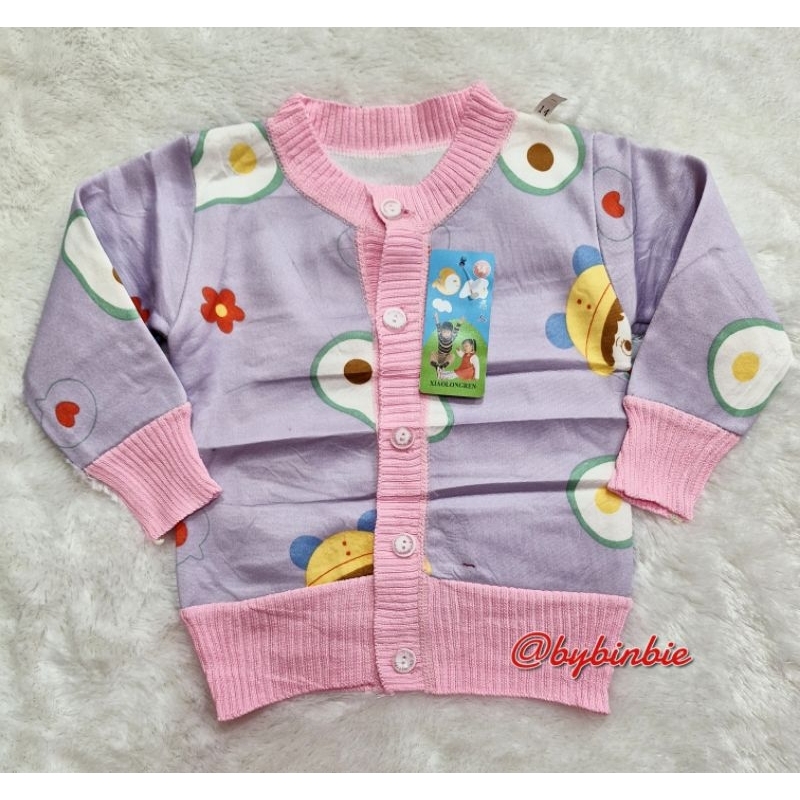 Sweater Import Bayi 0-2tahun Laki-Laki dan perempuan Model Cardigan KANCING