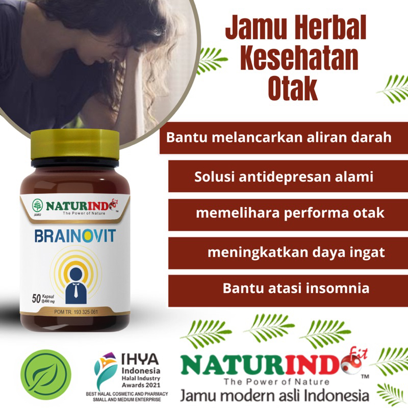 Jamu herbal Anti Depresan Alami Ekstrak Daun Pegagan 500 mg