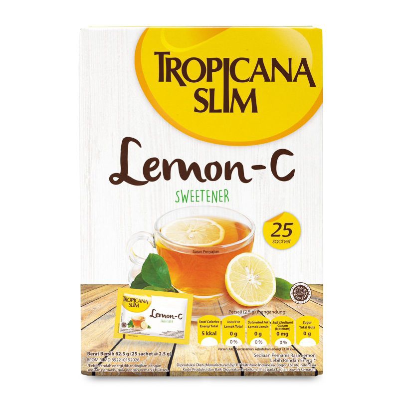 

Tropicana Slim Sweetener Lemon C / I Sweet 25s