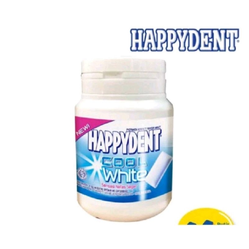 

HAPPYDENT COOL WHITE DAN EXPERT 60GR - PERMEN KARET - PEMUTIH GIGI