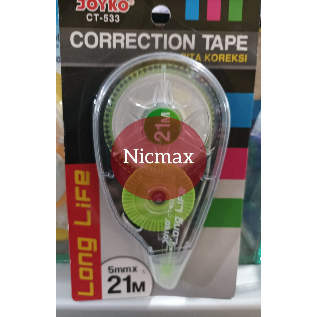 

Correction Tape / Pita Koreksi Joyko CT-533 / Tip Ex Kertas