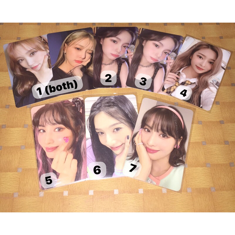 

photocard red velvet twice kep1er izone hyewon minju nako joy momo youngeun