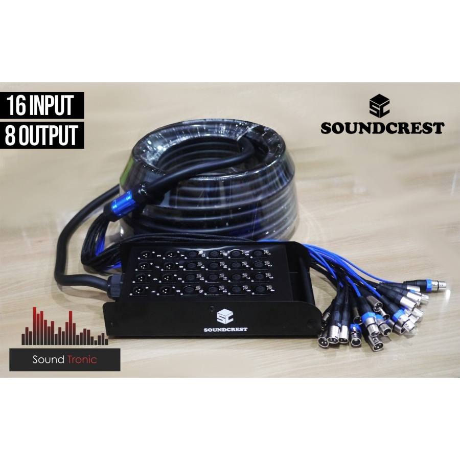 Kabel Snake 24ch SOUNDCREST - 16 Input 8 Output - 30 Meter