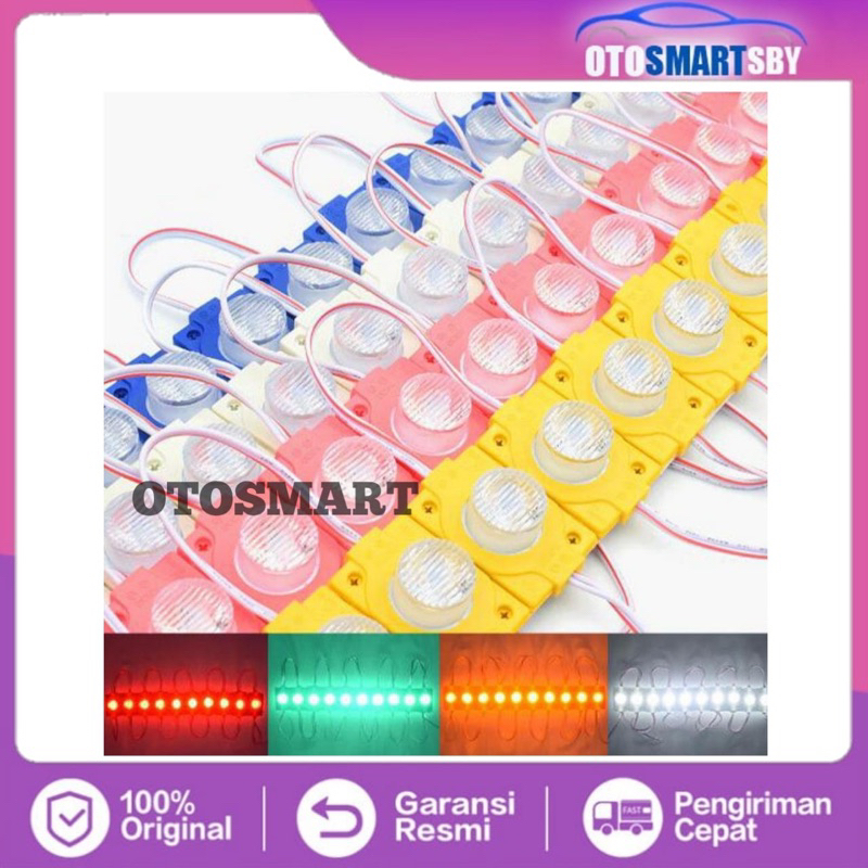 Lampu LED  Samping Bak Kolong Truck Modul 1 Mata Besar 12V & 24V
