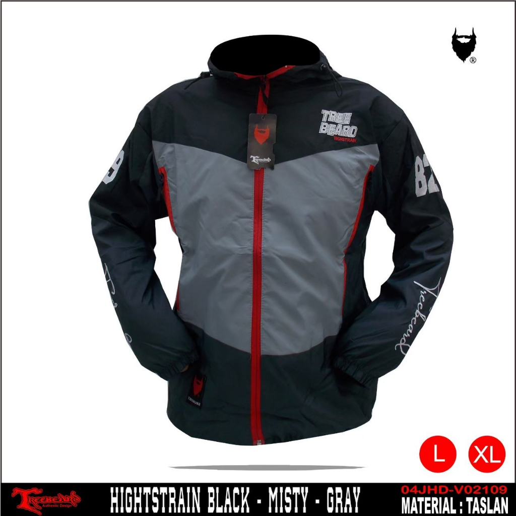 AKN- JAKET HOODIE OUTDOOR TASLAN PRIA ANTI AIR WATERPROOF / JAKET MOTOR PRIA BORDIR / JAKET PARASUT 
