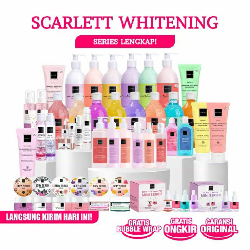 Scarlett Whitening Happy Series / Scrub happy series / lotion scarlett