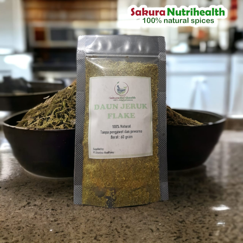 

Daun Jeruk Bubuk Rempah Bumbu Masak Premium Sakura Nutrihealth