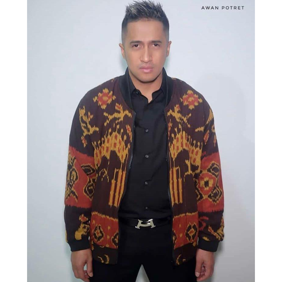 Open Order - Baju Tenun Jaket Bomber Pria - Motif NTT