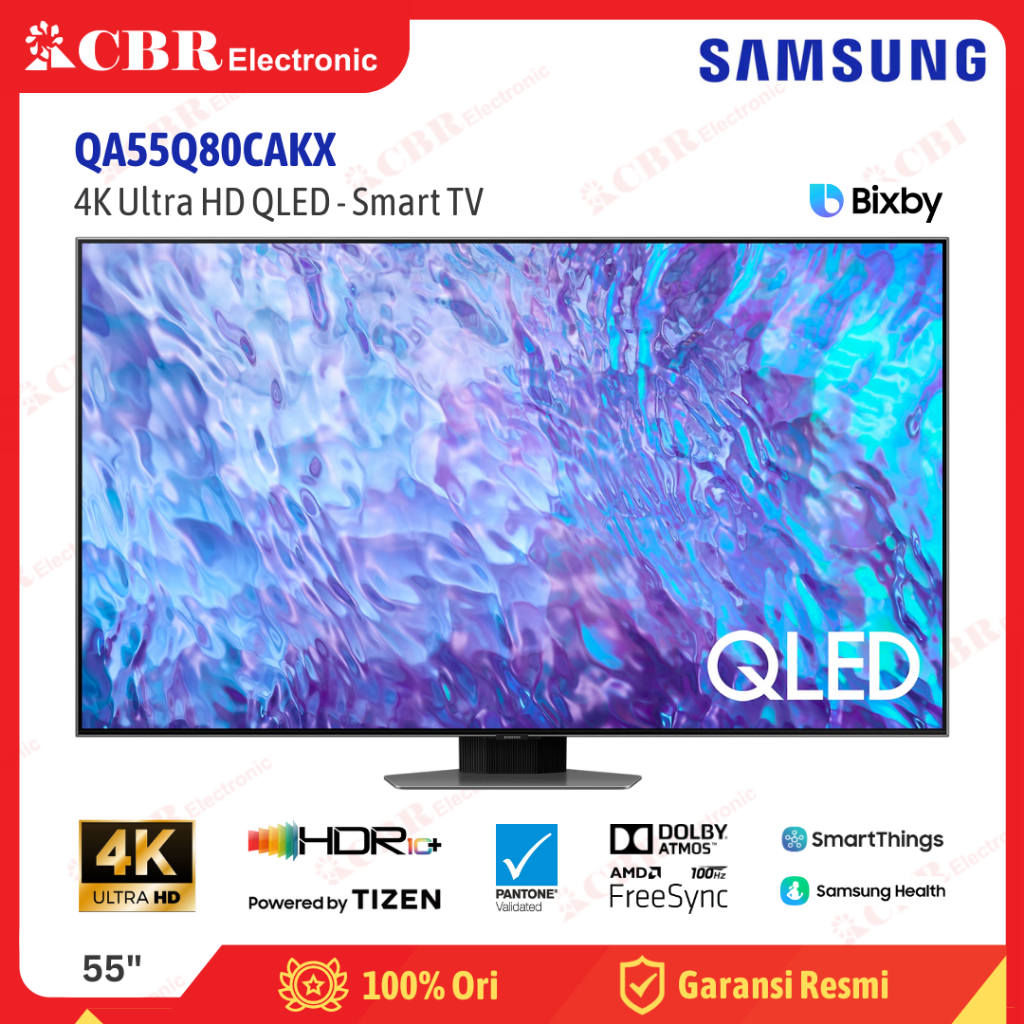 TV SAMSUNG 55 Inch LED QA55Q80CAKX (4K QLED-Smart TV)
