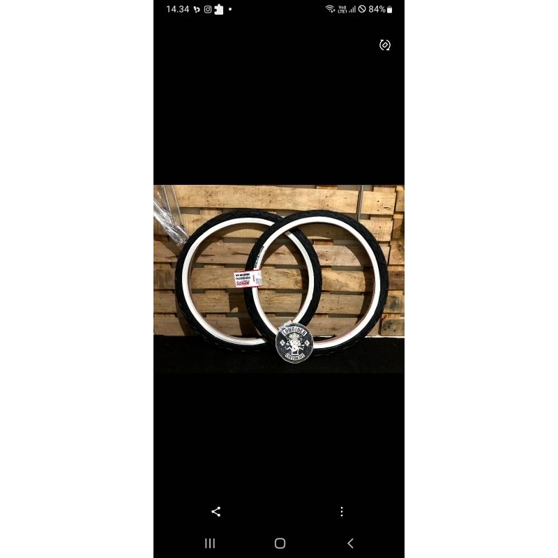 Ban Luar List Putih Kenda 26 sepeda cruiser