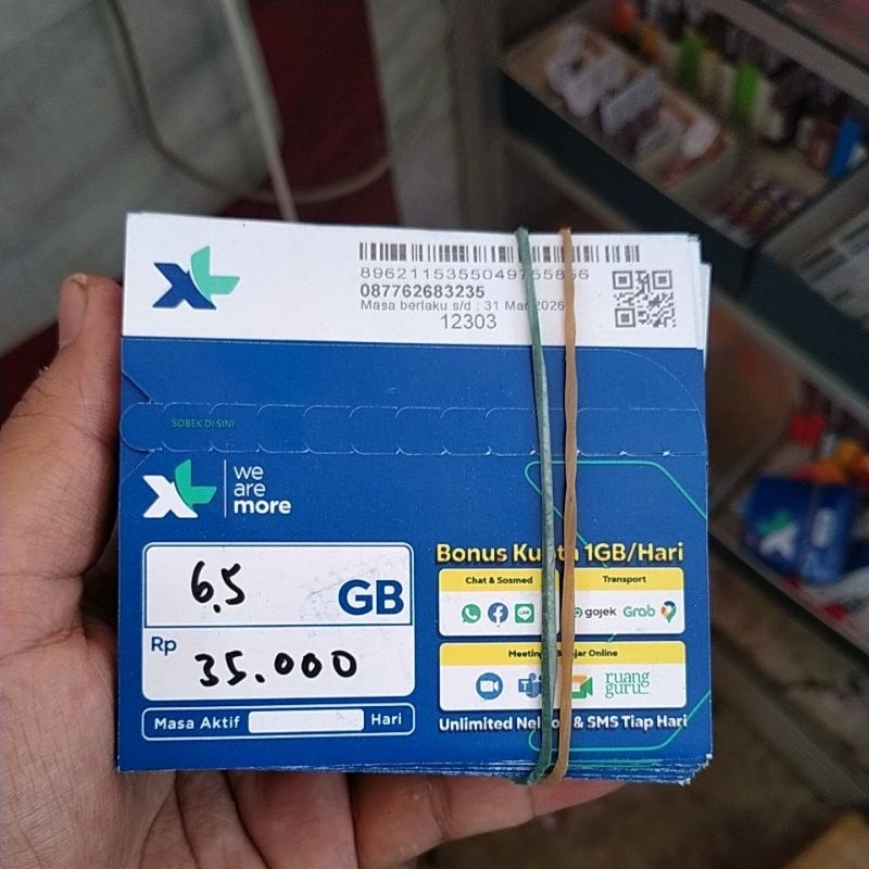 kartu perdana XL 6.5gb